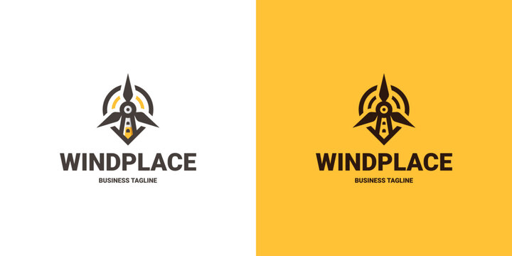 windmill point logo vector
