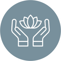 Obraz premium Holistic Wellness Icon