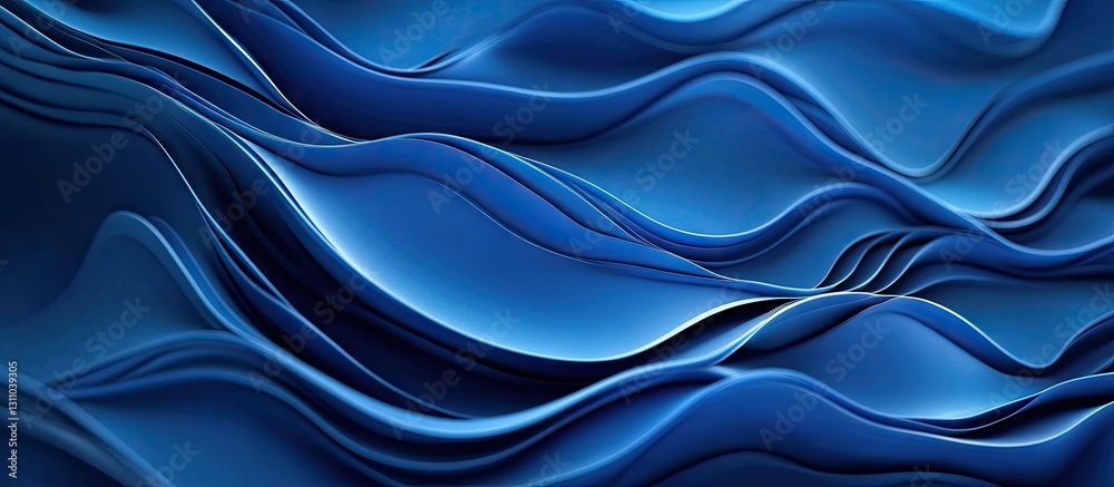 Fototapete soothing blue ocean waves with gently undulating lines create a playful yet tranquil background emph