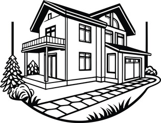 Haven Heights Minimalist Real Estate Emblem