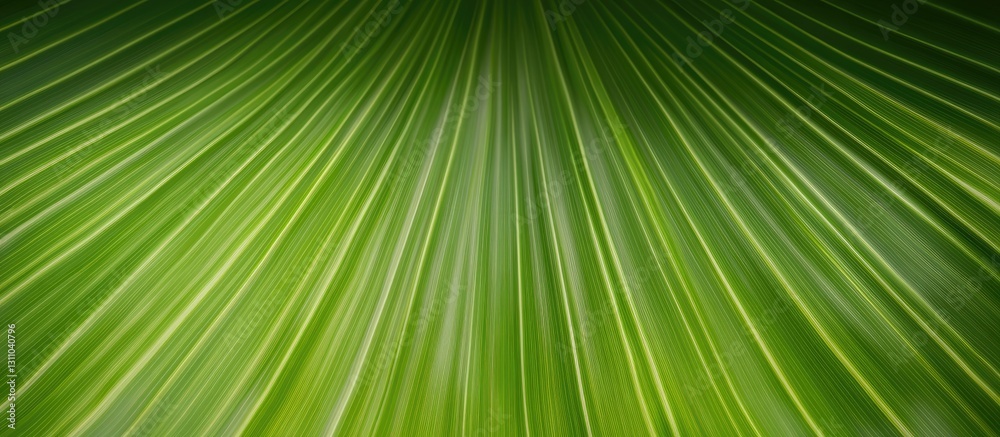 Aufkleber large dark green banana leaf texture with detailed rib patterns showcasing a tropical foliage backgr