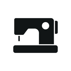 Sewing machine tailor and fashion icon represents efficiency and craftsmanship, perfect for sewing, tailoring, dressmaking, and textile design.