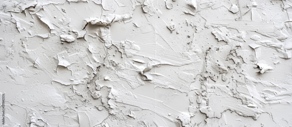 Fototapete rough textured white wall with an unfinished appearance showcasing intricate patterns and variations