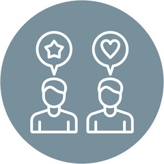 Fototapeta premium Social Media Backlash Icon