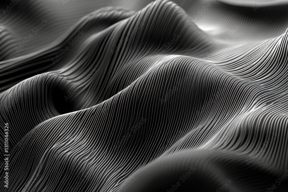 Poster abstract textured waves: a captivating abstract design featuring undulating waves with a textured, r