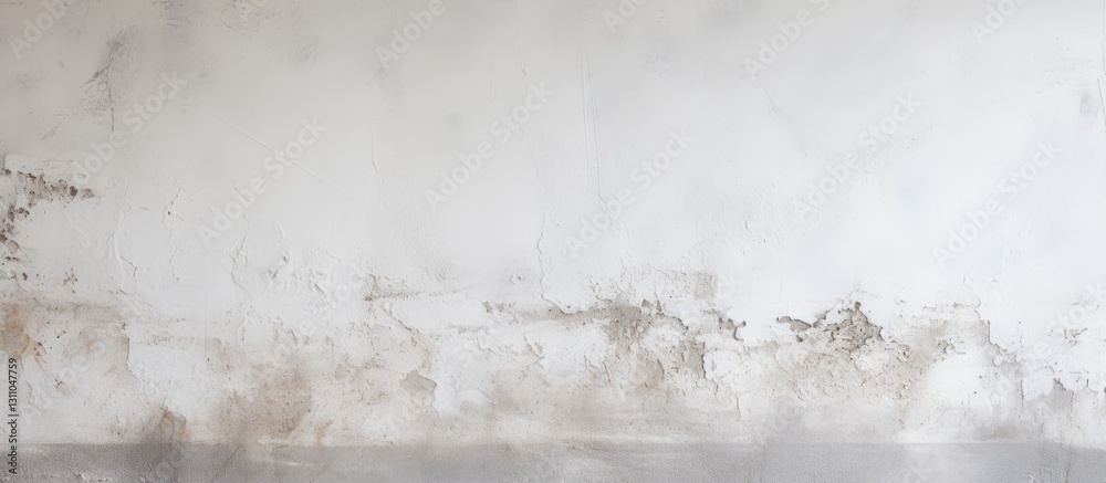 Poster textured bright white concrete and plaster wall with subtle grey and beige tones, ideal for copy spa