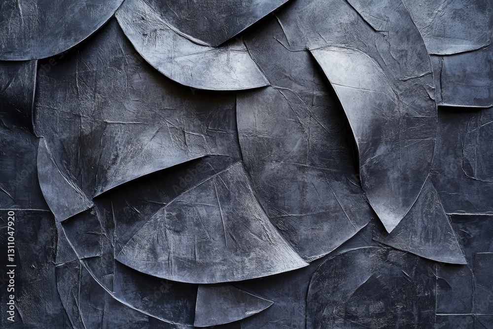 Poster geometric texture: a captivating abstract composition, featuring a complex arrangement of overlappin