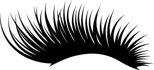 Eyelash extension icon illustration