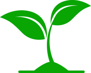 Plant growth icon illustration