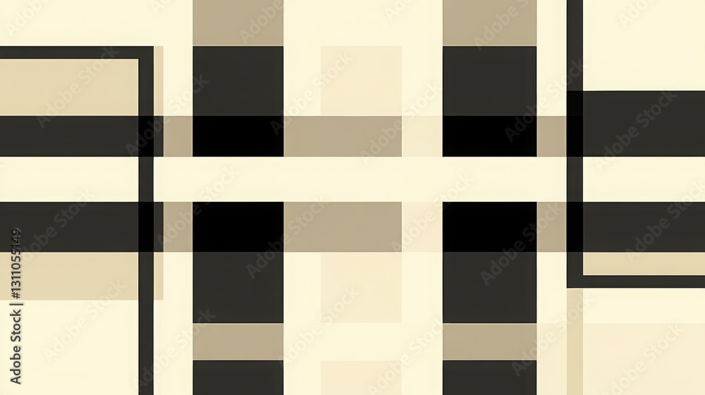 Poster geometric lines: a modern abstract composition of intersecting lines, creating a dynamic and visuall