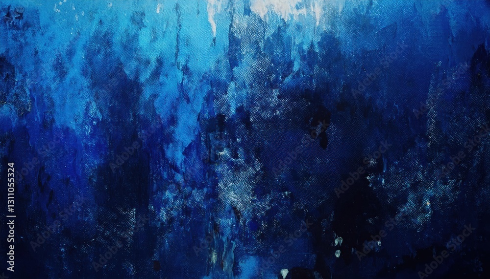 Poster deep blue abstract texture with brushstroke patterns, perfect for ocean inspired design, modern back