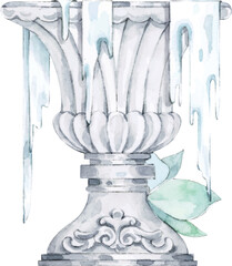 antique vase with a vase