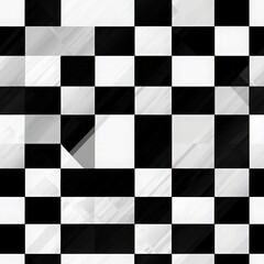 Classic black and white checkered pattern seamless background wallpaper for timeless and elegant design applications