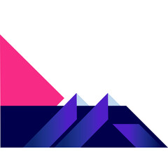 Gradient Geometric Business Corne