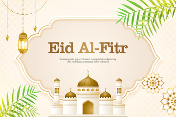 Eid al-fitr islamic celebration background