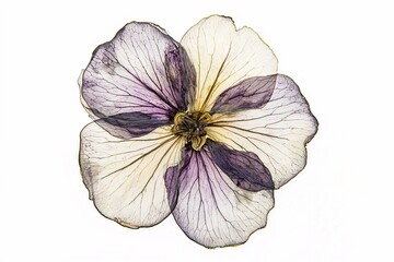 Pressed resin art featuring delicate dried flowers in transparent resin, beautifully highlighting nature's elegance against a white backdrop.
