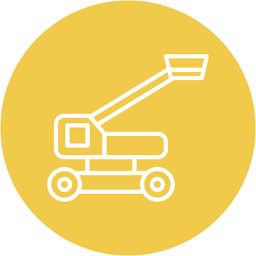 Mobile Machine Work Platform Icon