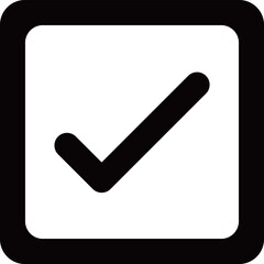 check box round square / 四角い角丸のチェックボックス/チェックマーク・承認・OK・完了・同意・確認