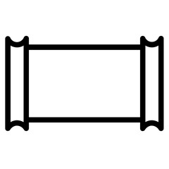 Banner Stand Frame Line Icon