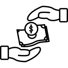 Money Saving Line Icon