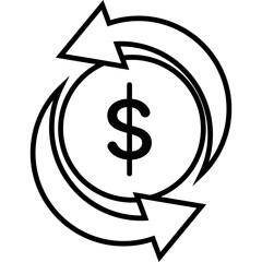 Money Saving Line Icon