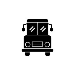 School Bus glyph icon