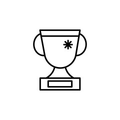 Champion Trophy line icon