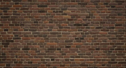 Fototapeta premium Rustic Brown Brick Wall Texture Background. AI Generated