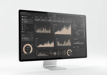 Analyzing Financial Data on a Modern Computer Screen Showing Charts