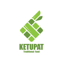 ketupat icon logo vector graphic design illustration