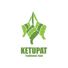 ketupat icon logo vector graphic design illustration