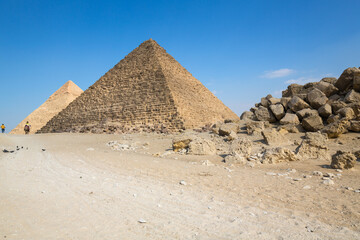 The Giza pyramid complex in Egypt