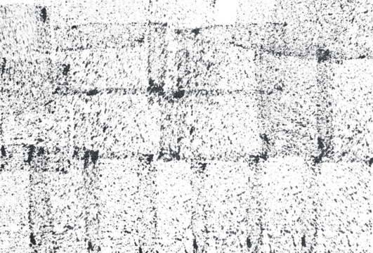 Abstract grunge black distressed texture isolated on a transparent background. Dirty surface with splashes of black paint.