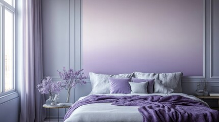 Soft gradient from lavender to pale gray, tranquil and minimalistic 