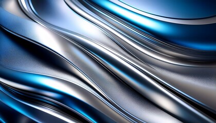 A sophisticated and modern platinum shine gradient, featuring metallic silver that transitions into subtle reflections of soft blue and gray.