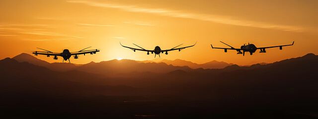 Fototapeta premium High-Speed Tactical Reconnaissance Drones
