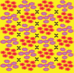 seamless floral pattern, spring vibe