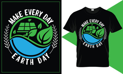 Earth Day Vector Typography minimal Illustration t-shirt design...