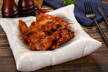 Hot and spicy Buffalo chicken wings