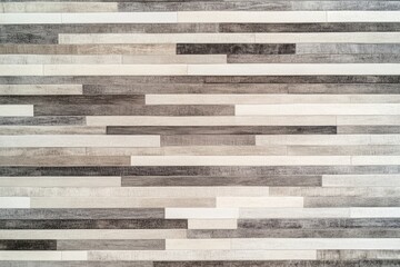 Wood Plank Flooring Pattern: A striking, high-angle view showcases a meticulously arranged wood plank flooring pattern with an intricate blend of color variation and texture.