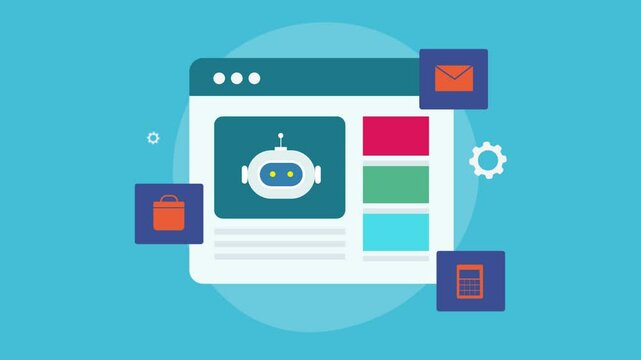 Agentic AI chatbot perform complex office workflow, customer communication and analyzing customer purchase history for better business decision making concept.