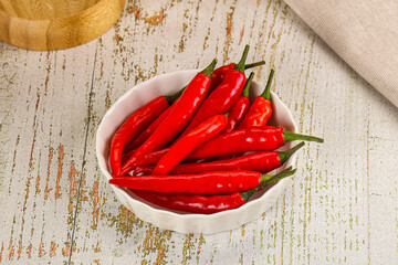 Red hot chili pepper heap