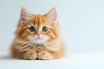 Ginger Cat  looking at camera