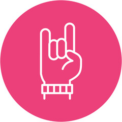 Obraz premium Rock and Roll Sign Icon