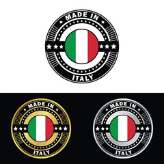 Made in Italy Make in Italy Organic Genuine Seal Tag Stamp Badge
