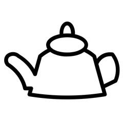 Coffee Kitchen Pot Line Icon