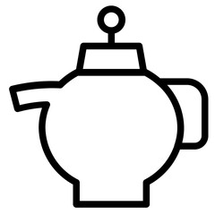 Kettle Teapot Drink Line Icon