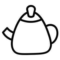 Kettle Teapot Drink Line Icon