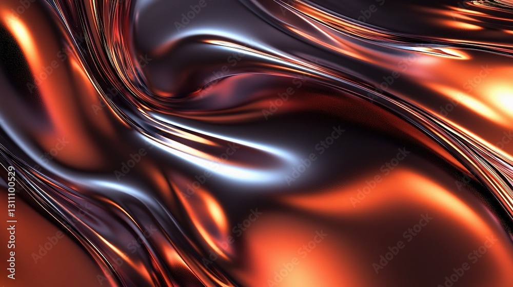 Poster smooth metallic gradient background with dynamic textured lines