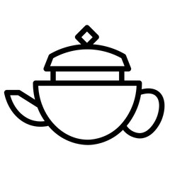 Kettle Teapot Drink Line Icon
